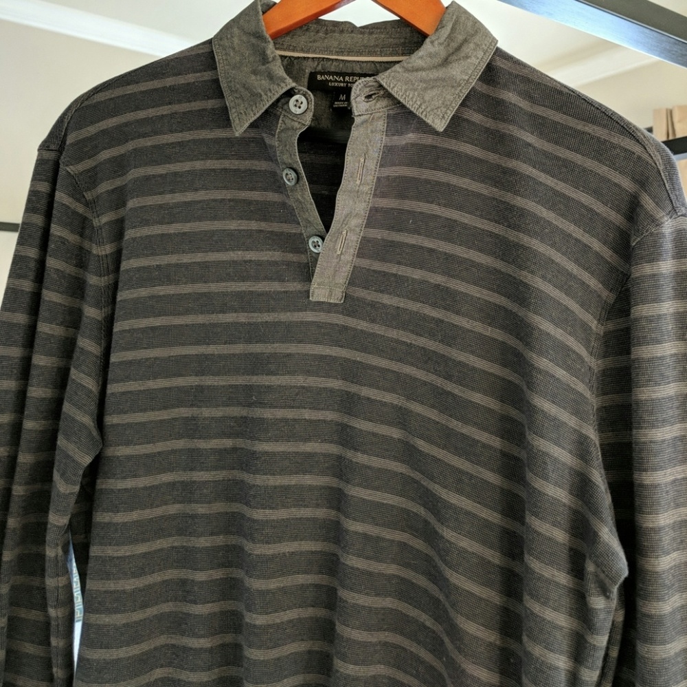 Rugby style luxury touch shirt from Banana Republi